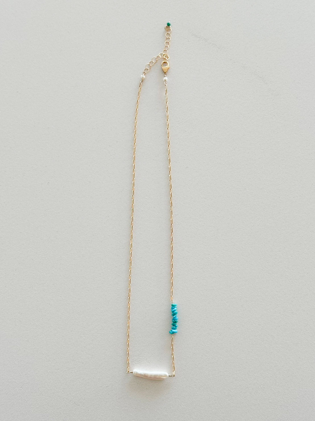 【受注販売】パール × ターコイズネックレス "Inner Peace Necklace"