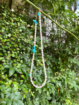 Blue Flow Pearl & Turquoise Necklace
