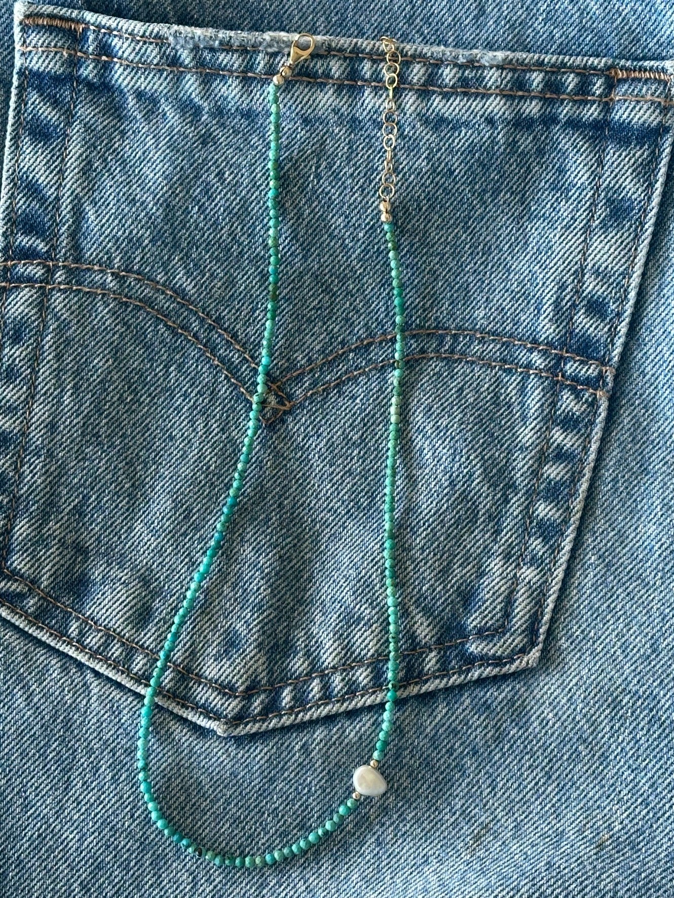 再入荷】オリジナルターコイズネックレス – Love Gives Love