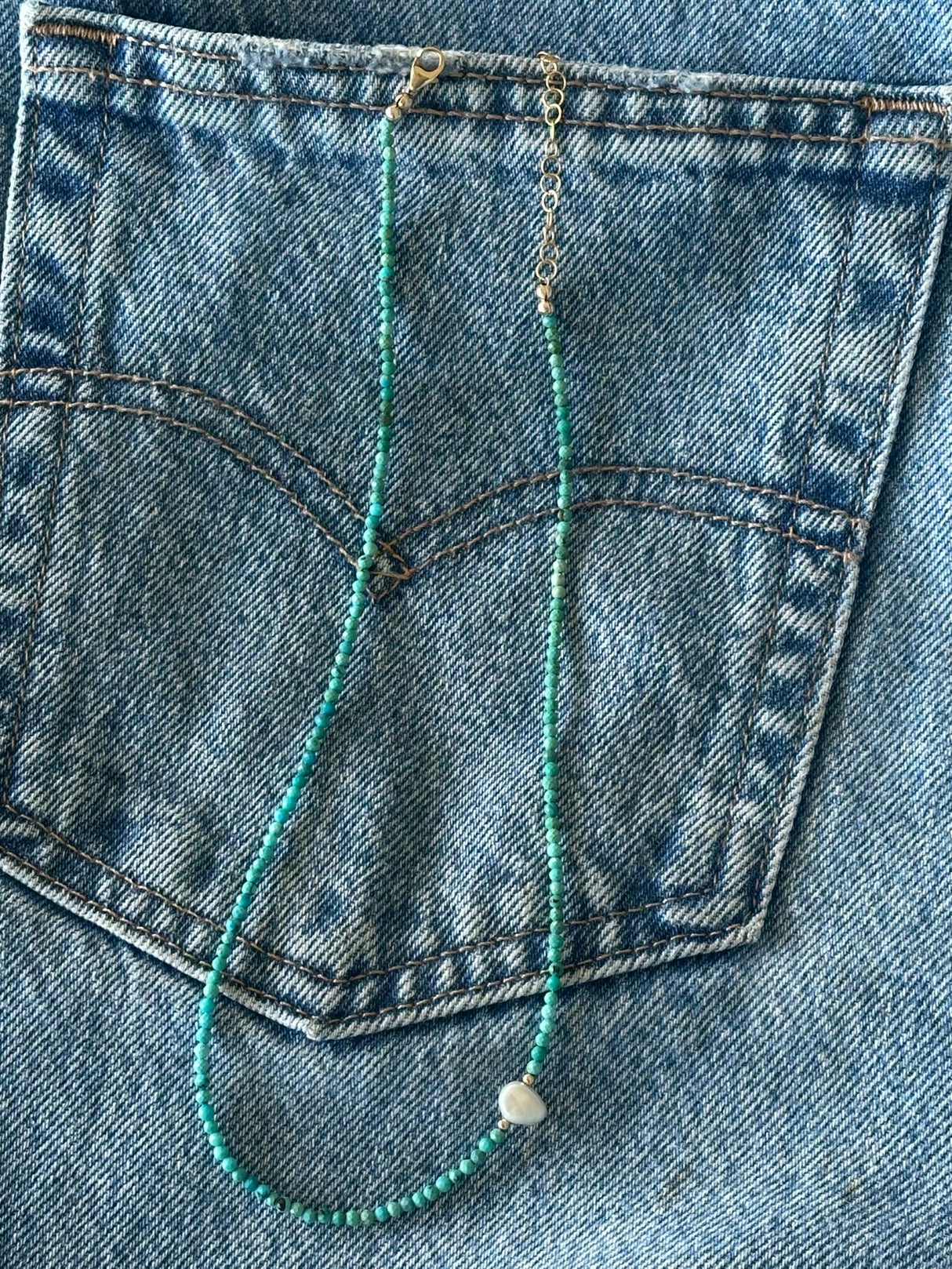 【受注販売】オリジナルターコイズネックレス