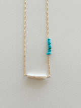 【受注販売】パール × ターコイズネックレス "Inner Peace Necklace"