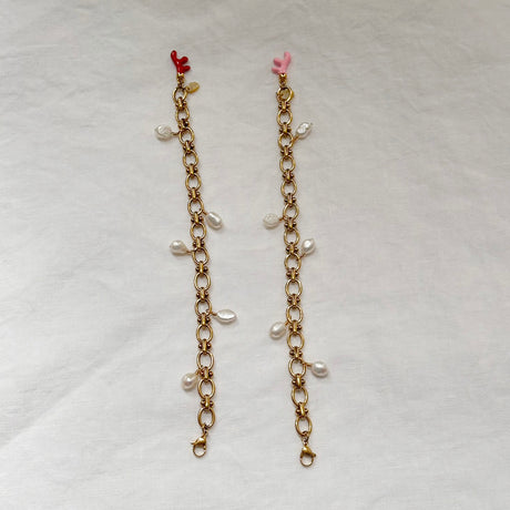 Flow by the Sea – Pearl & Coral Bracelet