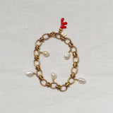Flow by the Sea – Pearl & Coral Bracelet